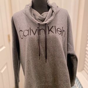 Calvin Klein gray cowl neck- XL